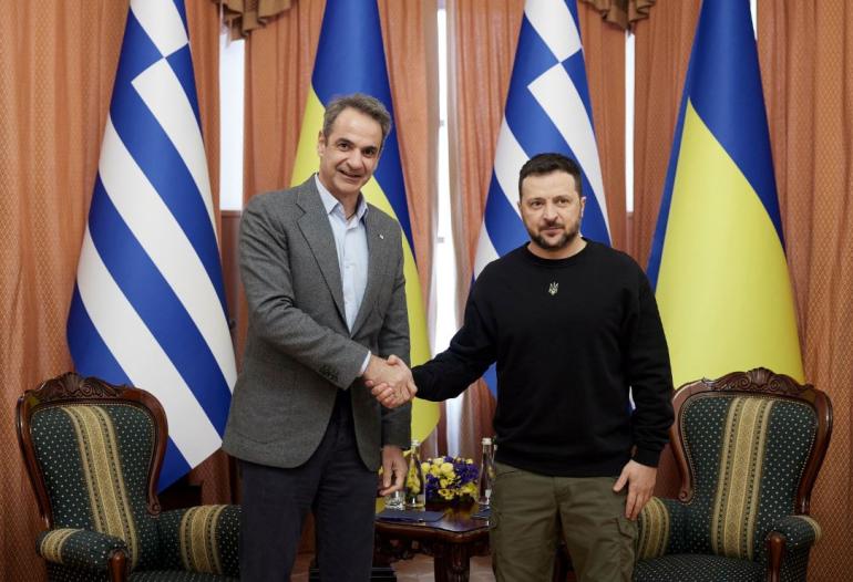 Τηλεφωνική επικοινωνία του Κ. Μητσοτάκη με τον Β. Ζελένσκι