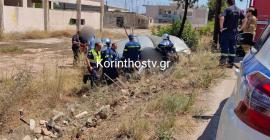 Σοβαρό τροχαίο με τέσσερις τραυματίες στην Κορίνθου - Εξαμιλίων