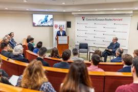 Η πρώτη διάλεξη Τσίπρα στο Harvard: Τέσσερις προτάσεις για μια νέα δημοσιονομική αρχιτεκτονική της ΕΕ (φωτό)