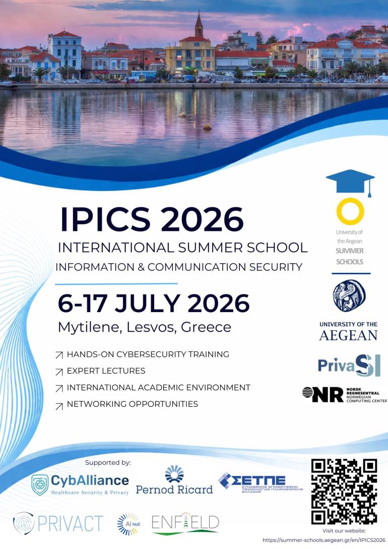 Ο ΣΕΤΠΕ υποστηρίζει το IPICS 2026-Διεθνές θερινό σχολείο κυβερνοασφάλειας στη Μυτιλήνη με διακεκριμένους ακαδημαϊκούς και ερευνητές