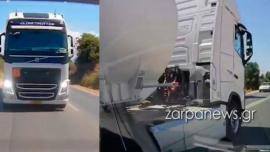BINTEO-Κρήτη: Επικίνδυνος οδηγός βυτιοφόρου «έπαιζε τα φώτα» και έκανε παράνομη προσπέραση κοντά στο αεροδρόμιο Χανίων