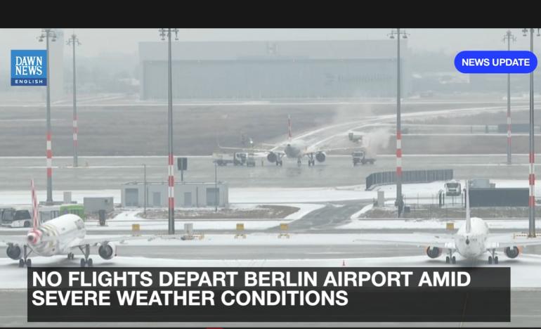 Γερμανία: Το αεροδρόμιο του Βερολίνου παραμένει κλειστό λόγω μαύρου πάγου (VIDEO)