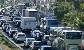 Θεσσαλονίκη: Μεγάλο μποτιλιάρισμα στον περιφερειακό μετά από σύγκρουση δύο Ι.Χ.