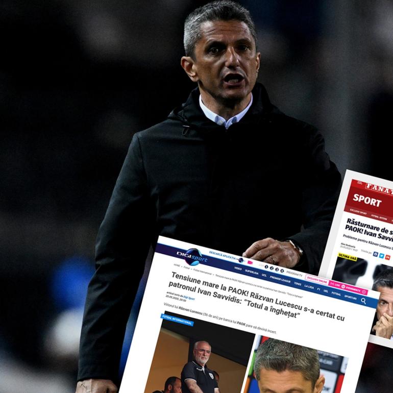 «Χαμός» στα Ρουμανικά ΜΜΕ με Λουτσέσκου και ΠΑΟΚ