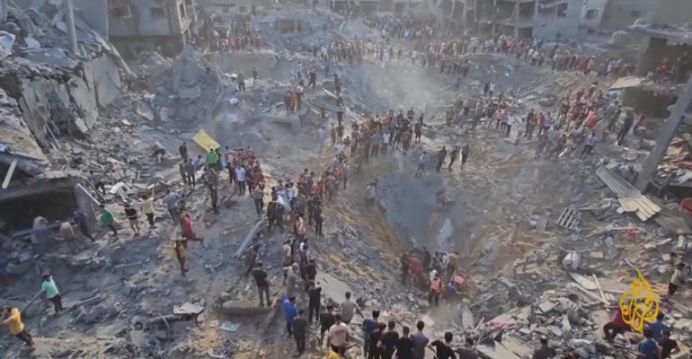 Πόλεμος στο Ισραήλ: Θρήνος στη Γάζα μετά την επιδρομή στη Τζαμπαλίγια - Δεκάδες νεκροί, κρατήρας στο έδαφος, συγκλονιστικά βίντεο