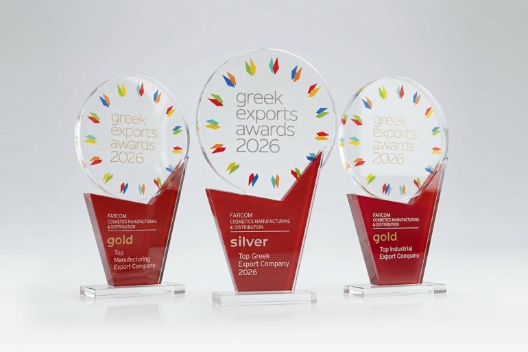 Τριπλή βράβευση για τη FARCOM στα “Greek Exports Forum & Awards 2026”