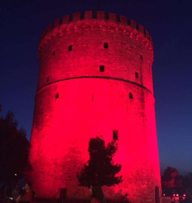 Στα κόκκινα σήμερα ο Λευκός Πύργος για την Παγκόσμια Ημέρα Θαλασσαιμίας