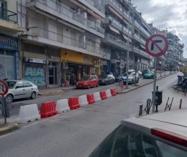 Θεσσαλονίκη: Έκλεισε η νησίδα στη διασταύρωση Σοφοκλέους με Ολυμπιάδος