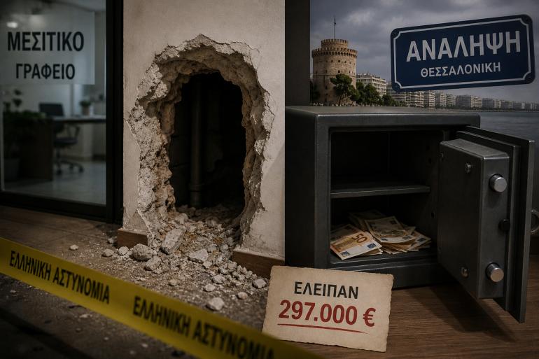 Ριφιφί στη Θεσσαλονίκη με λεία κοντά στα 300 χιλ. ευρώ