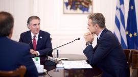 Συνάντηση Μητσοτάκη - Μπέργκαμ: Μήνυμα συνεργασίας για το αμερικανικό LNG