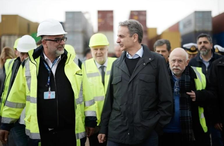 Στον 6ο προβλήτα ο Μητσοτάκης: Το λιμάνι Θεσσαλονίκης είναι η μεγάλη κρυφή προίκα της Βόρειας Ελλάδας