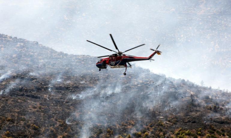 Πυρκαγιά στο Κοκκινόχωμα Καβάλας - Ήχησε το 112