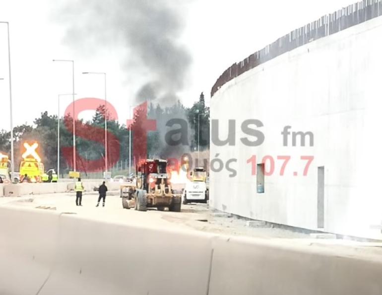 Θεσσαλονίκη: Φωτιά σε όχημα στην περιφερειακή
