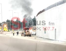 Θεσσαλονίκη: Φωτιά σε όχημα στην περιφερειακή