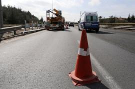 Νυκτερινές εργασίες διαγράμμισης στη συνδετήρια οδό προς το αεροδρόμιο «Μακεδονία»