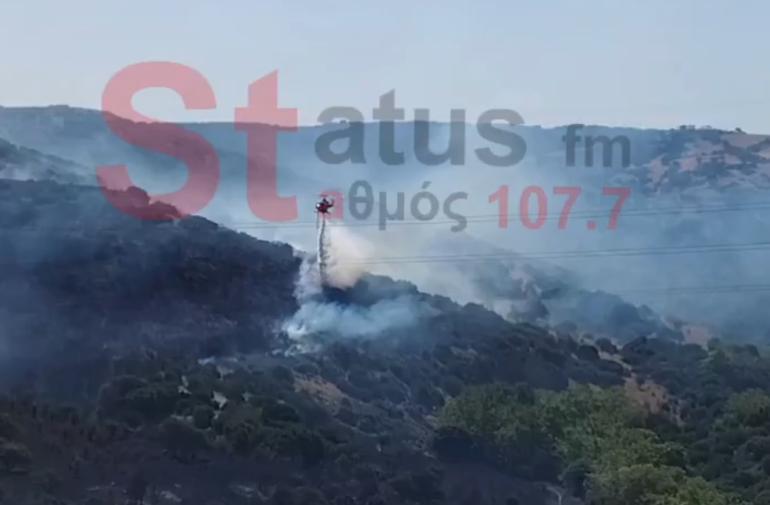 Φωτιά τώρα στον Μαραθιά Ζακύνθου - Επιχειρούν τρία εναέρια μέσα