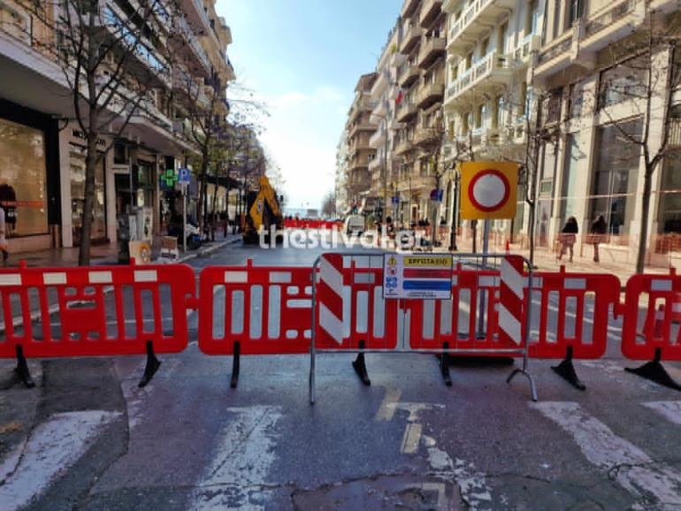 ΒΙΝΤΕΟ-ΦΩΤΟ-Θεσσαλονίκη: Ξεκινούν οι εργασίες για την ανάπλαση του άξονα της Αγίας Σοφίας – Ποιο τμήμα έκλεισε