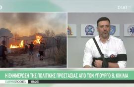 Κικίλιας: Χωρίς ενεργό μέτωπο η φωτιά στη ΒΑ Αττική