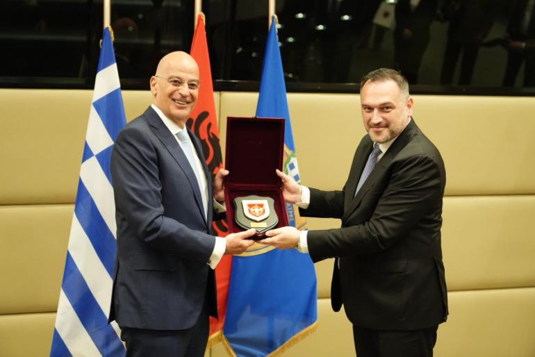 Συνάντηση Δένδια με τον υπουργό Εθνικής Άμυνας της Αλβανίας, Ermal Nufi