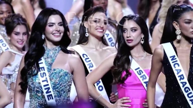 ΒΙΝΤΕΟ-Στον διαγωνισμό Μις Υφήλιος έβαλαν τη Μις Ισραήλ να κάτσει δίπλα στη Μις Παλαιστίνη - Το βλέμμα που προκάλεσε αντιδράσεις