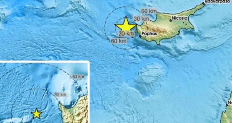 Σεισμός στην Κύπρο, 5,2 Ρίχτερ στην Πάφο - Αισθητή σε αρκετές επαρχίες η δόνηση