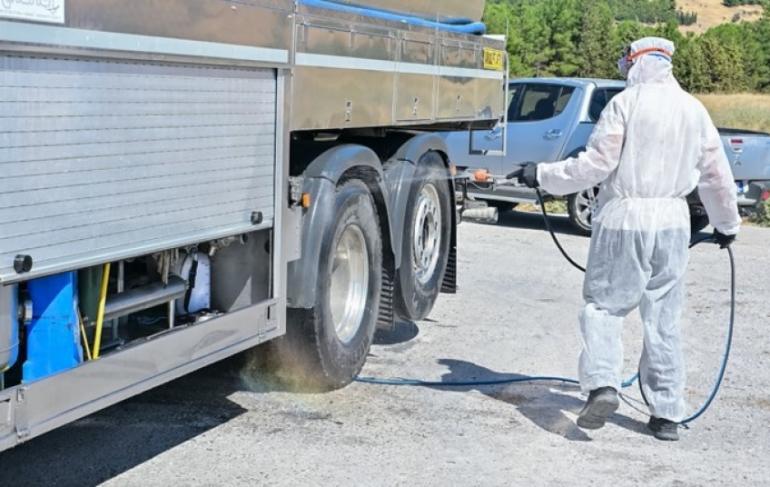 Εγκατάσταση απολυμαντικού σταθμού οχημάτων στη Χαλκιδική