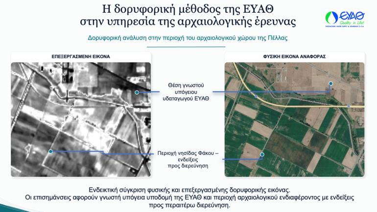 Η δορυφορική μέθοδος της ΕΥΑΘ στην υπηρεσία της Αρχαιολογίας! Πώς εφαρμόστηκε στον αρχαιολογικό χώρο της Πέλλας