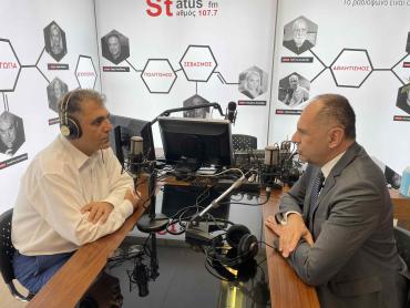 ΒΙΝΤΕΟ - Γ.Γεραπετρίτης στον Status 107.7 για τις γεωπολιτικές προκλήσεις και για τις εξελίξεις στη Μονή Σινά