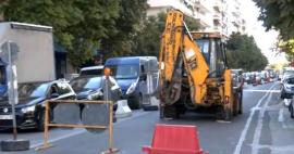 Θεσσαλονίκη: Μεγάλο μποτιλιάρισμα λόγω εργασιών στη Βασιλίσσης Όλγας