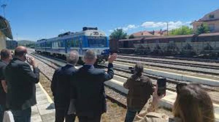 Επιστροφή του τρένου στο Αμύνταιο μετά από τρία χρόνια, δοκιμαστική διαδρομή με Κυρανάκη
