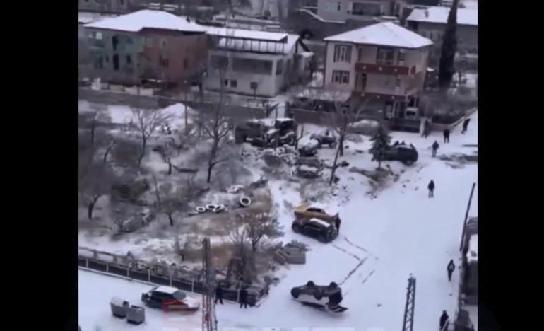 Μάχη με το χιόνι στην Τουρκία