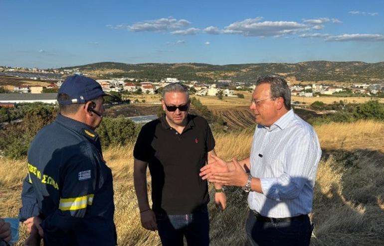 Ο Φάμελλος στις πυρόπληκτες περιοχές Ωραιοκάστρου και Φιλοθέης- «Παλεύουμε για ισχυρότερη πυροσβεστική»