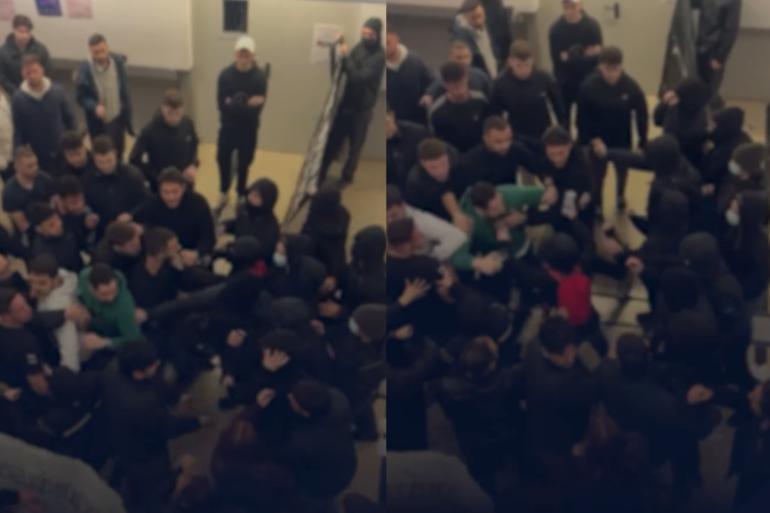 Ένταση σε εκδήλωση της ΔΑΠ-ΝΔΦΚ στο Πανεπιστήμιο Μακεδονίας με κουκουλοφόρους (vid)