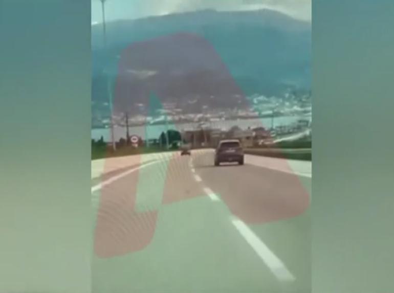 Βίντεο: Οδηγούσε ανάποδα για 6,5 χιλιόμετρα στην Ιόνια Οδό