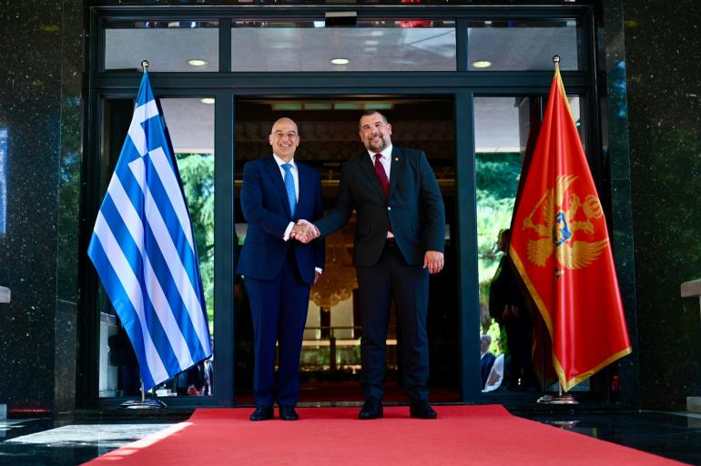 Δένδιας: Η Ελλάδα στηρίζει ολόψυχα την προοπτική ένταξης του Μαυροβουνίου στην ΕΕ