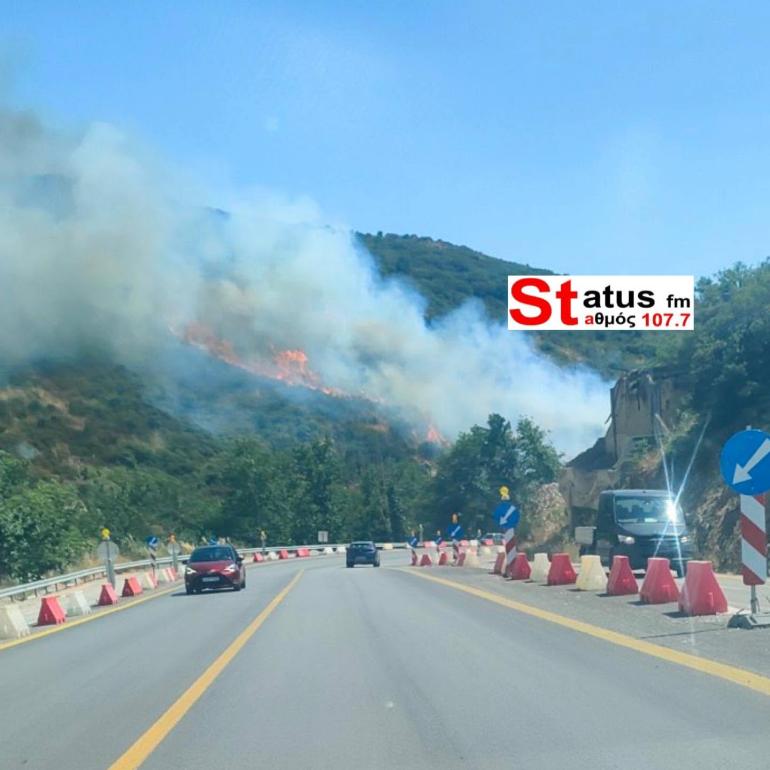 Θεσσαλονίκη: Ήχησε το 112 για την πυρκαγιά στο Φίλυρο - «Παραμείνετε σε ετοιμότητα» (ΒΙΝΤΕΟ)