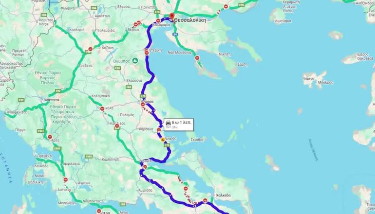 «Οδύσσεια» το ταξίδι Αθήνα – Θεσσαλονίκη για τους οδηγούς: Λόγω των μπλόκων μπορεί να φτάσει τις 8 ώρες